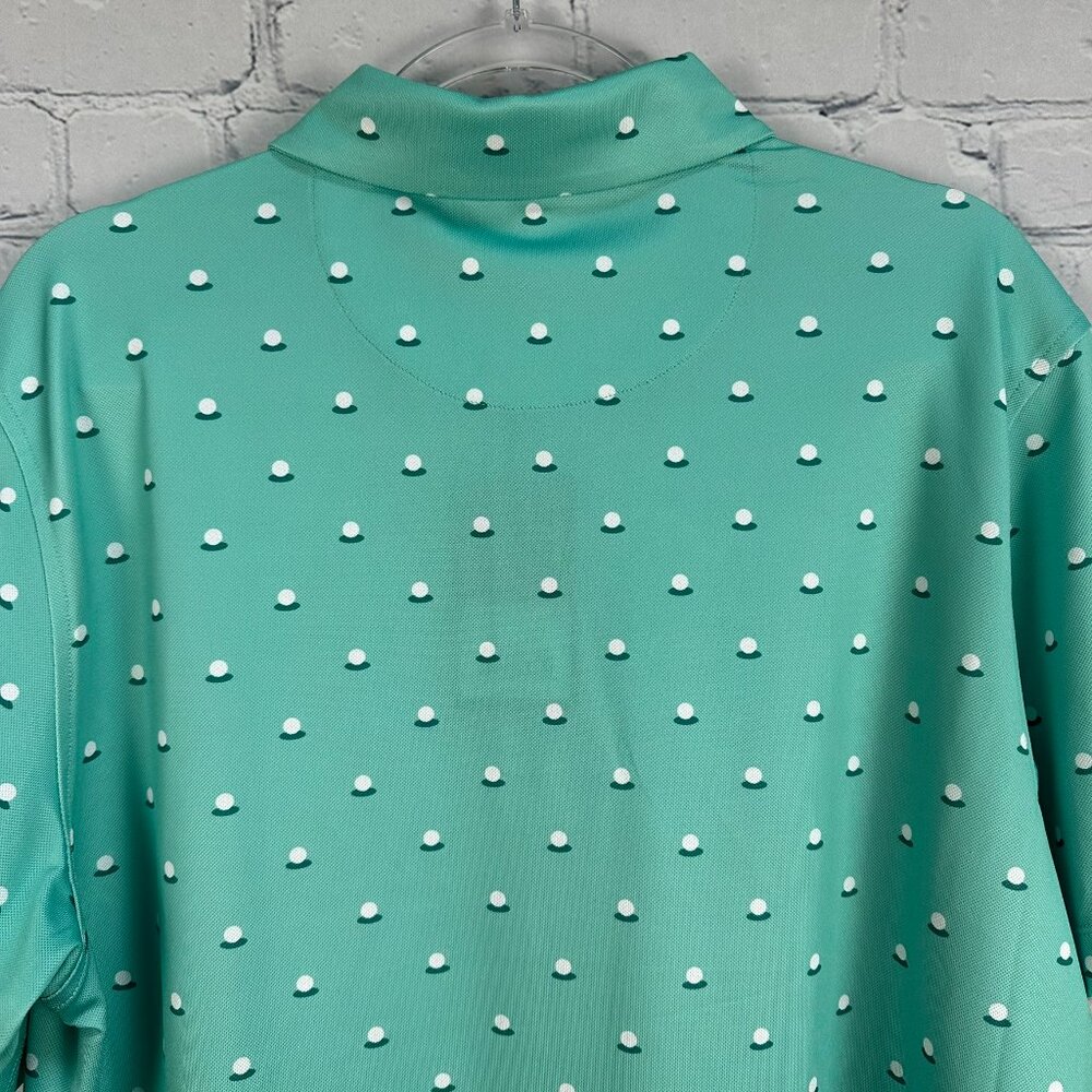 Bad Birdie Men's Aim Point Tech Performance Pique Polo, Size XL, Dusty Jade - Picture 7 of 13
